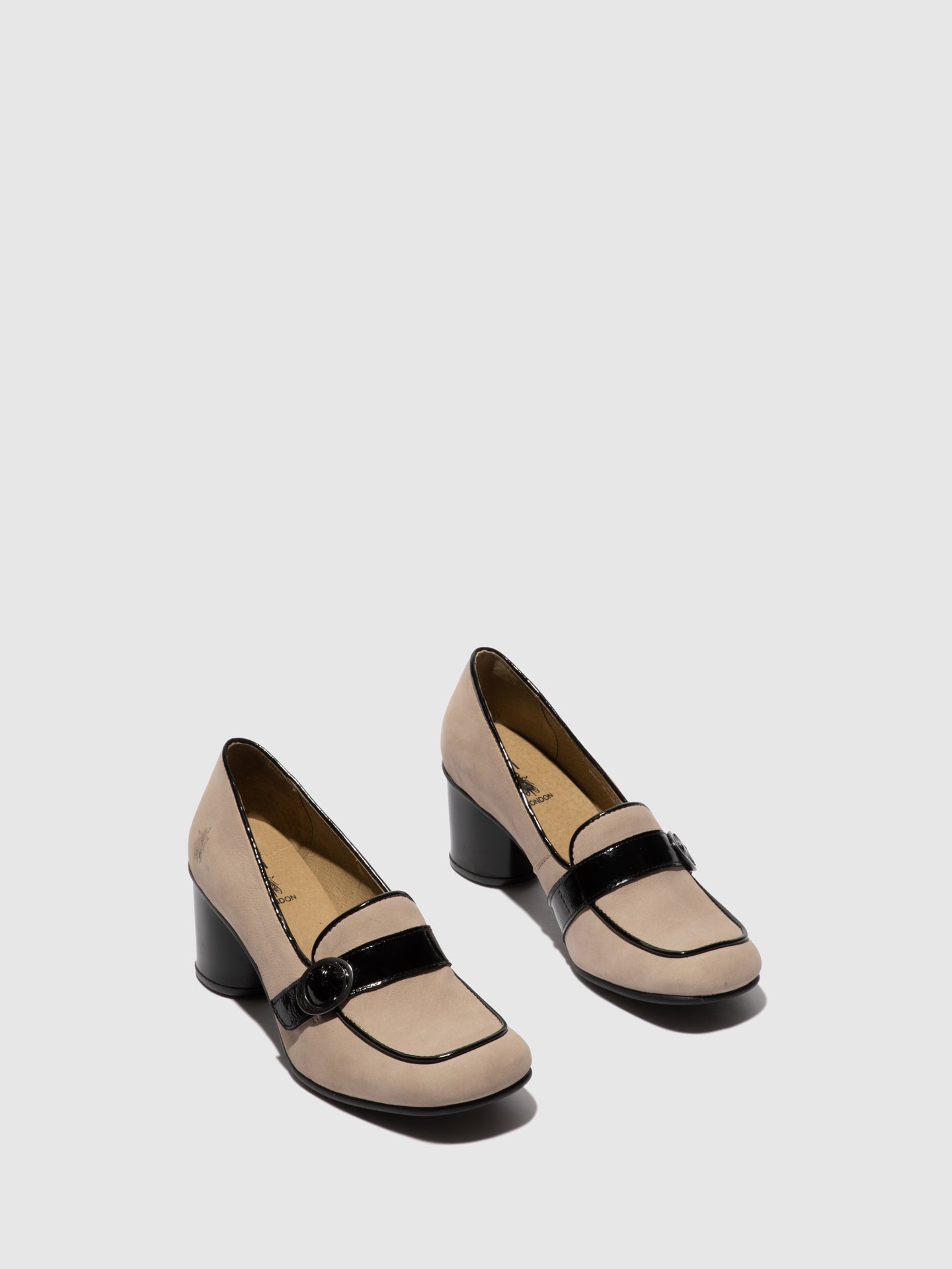 Fly London Sapatos Slip-on SUKE764FLY CUPIDO/LUXOR  CONCRETE/BLACK